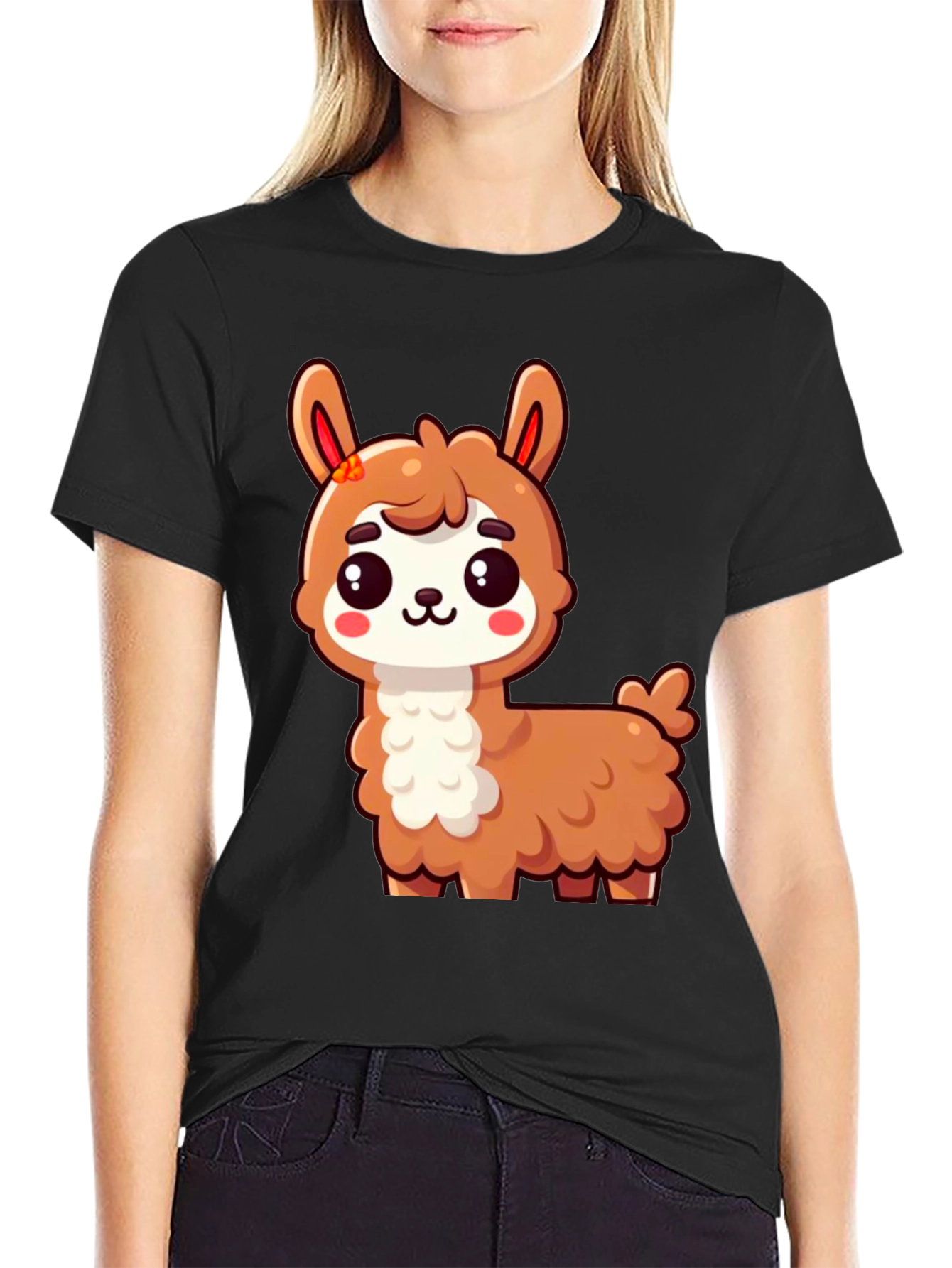 Cute Llama Graphic T-Shirt - Unisex