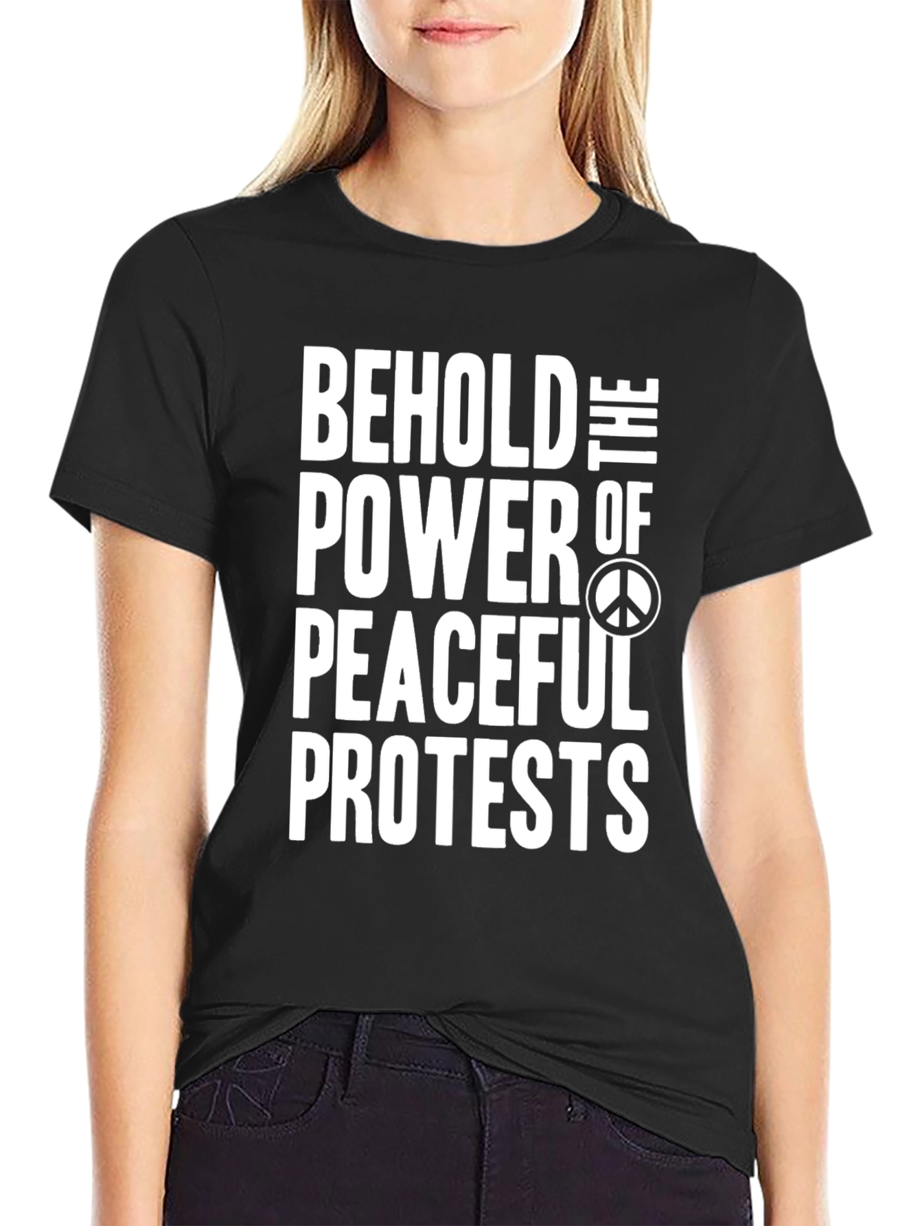 Peaceful Protest T-Shirt - Bold Statement Tee