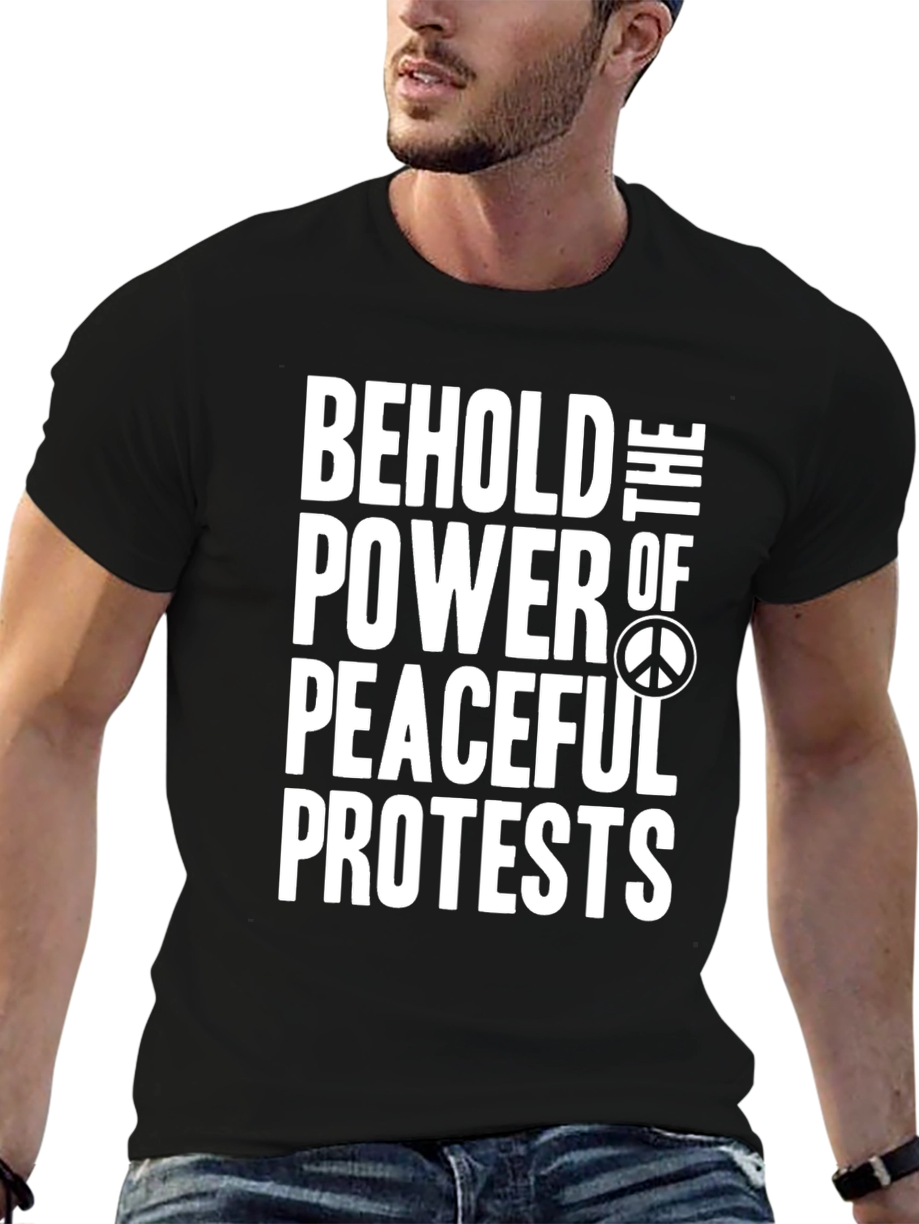 Peaceful Protest T-Shirt - Bold Statement Tee
