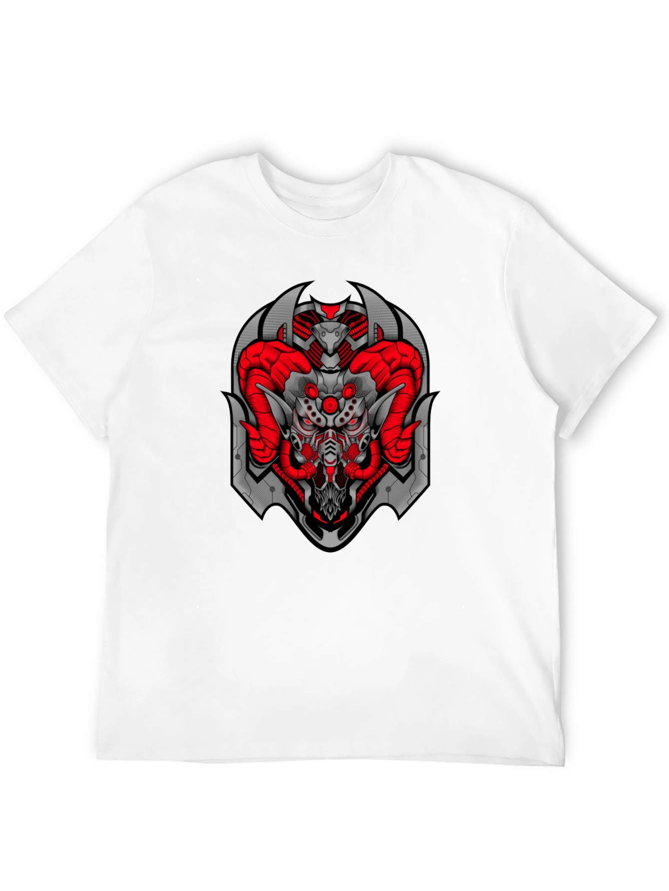 Cyberpunk Ram T-Shirt - Black Graphic Tee