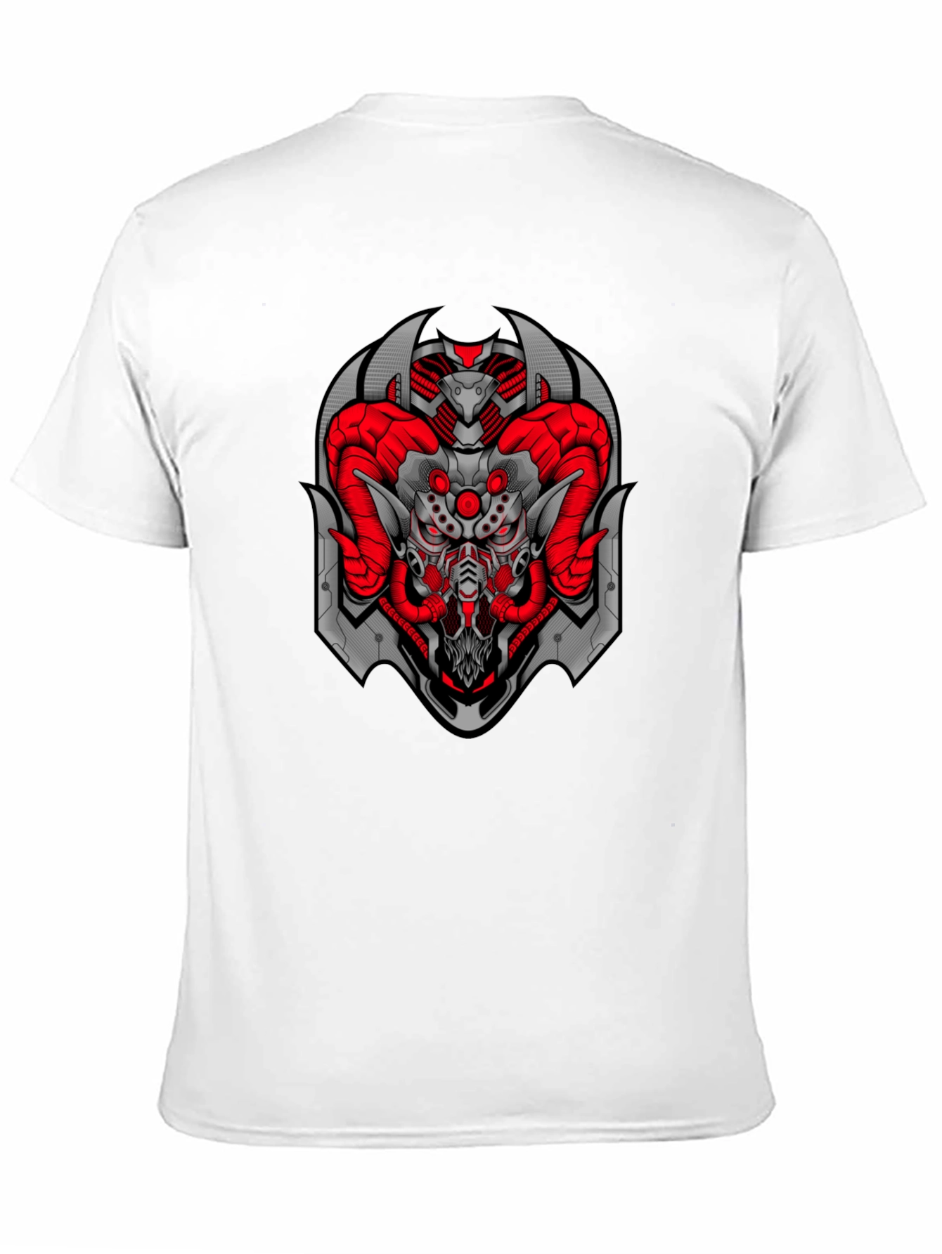 Cyberpunk Ram T-Shirt - Black Graphic Tee
