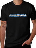 Argentina Flag Black T-Shirt