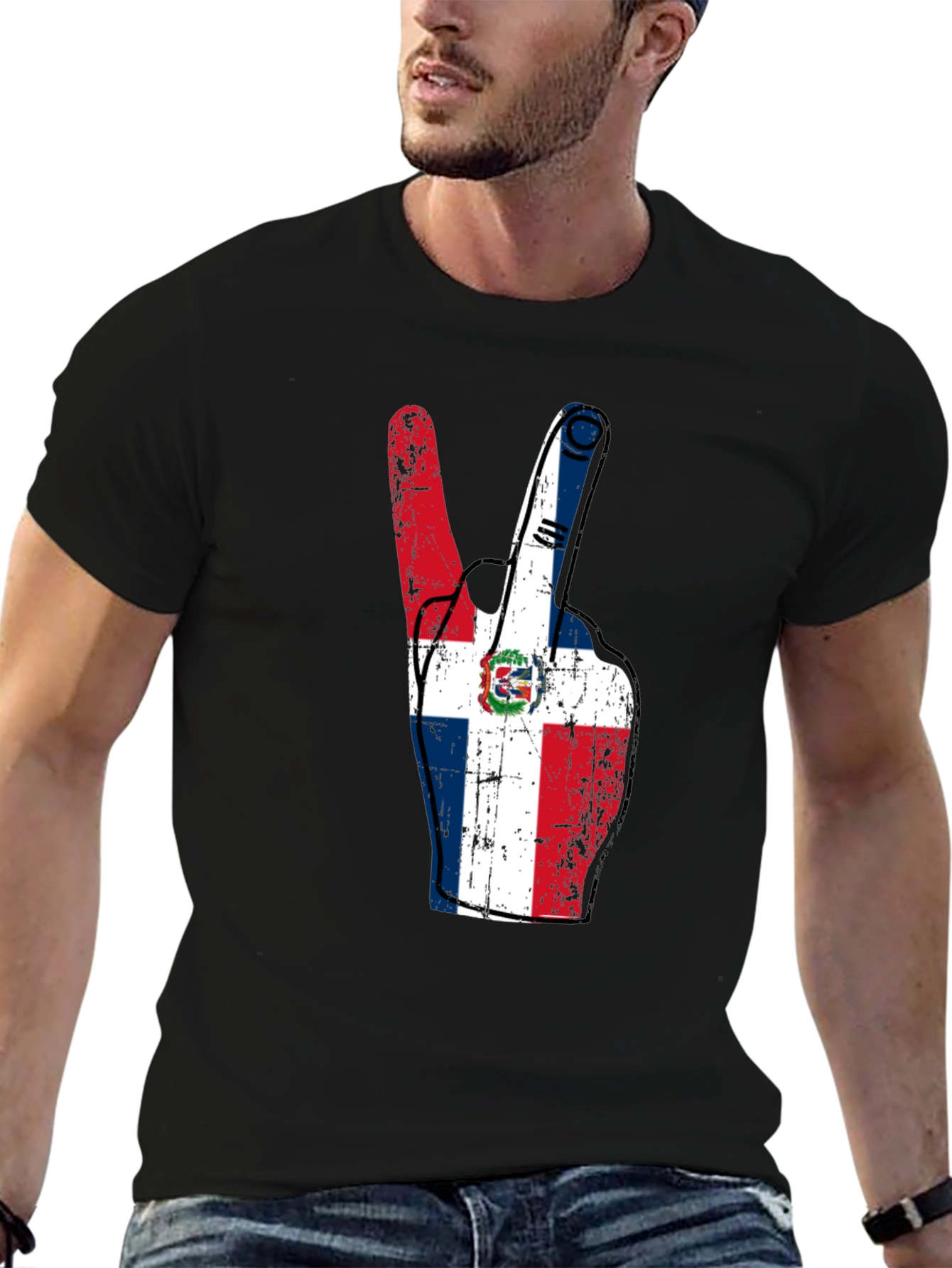 Dominican Republic Peace Sign T-Shirt