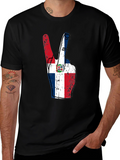 Dominican Republic Peace Sign T-Shirt