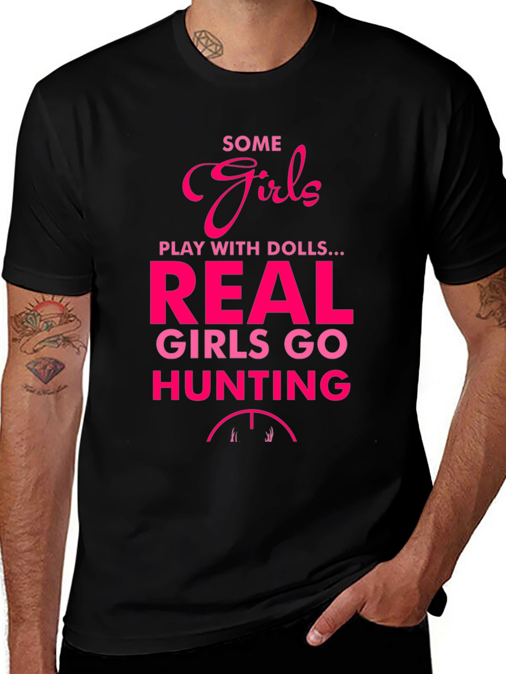 Some Girls Hunt Graphic T-Shirt