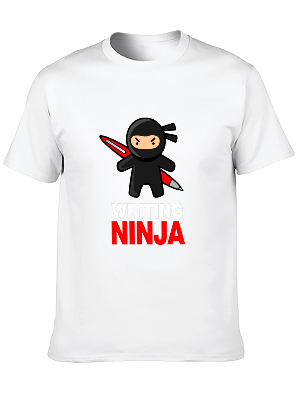 Writing Ninja T-Shirt - Black Graphic Tee