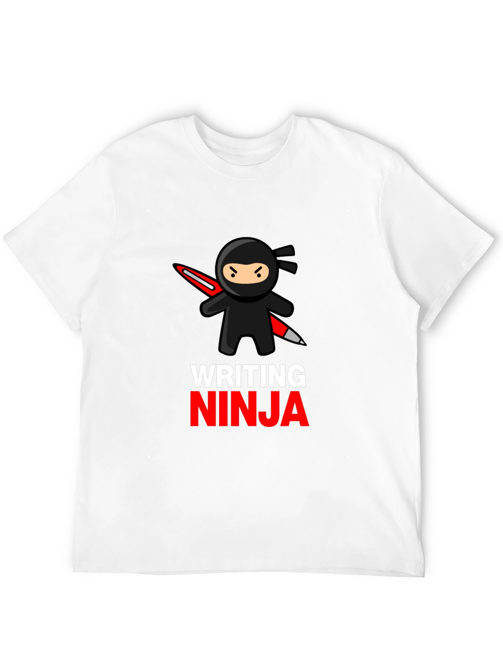 Writing Ninja T-Shirt - Black Graphic Tee