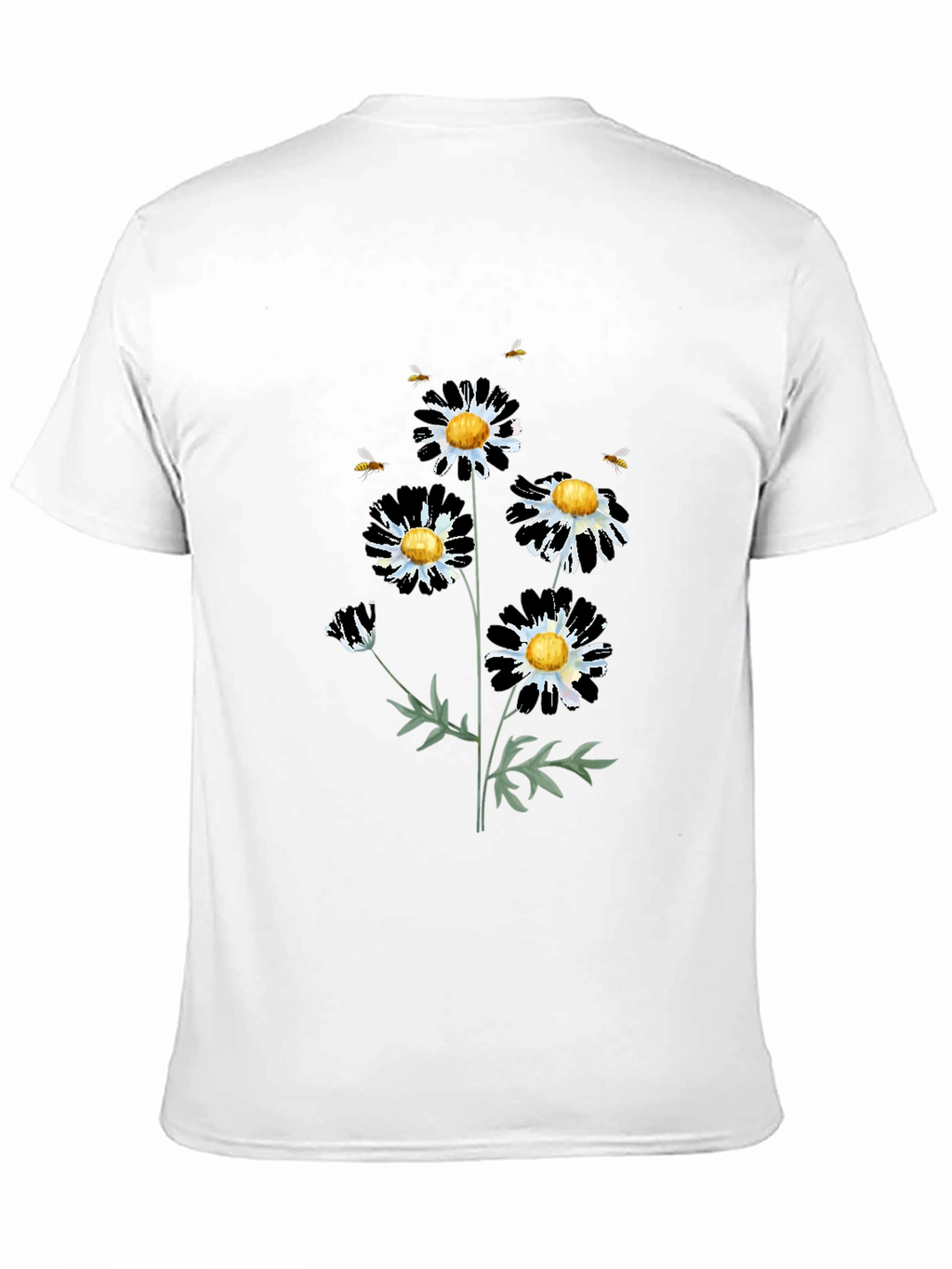 Floral Graphic Tee - Daisy & Bees T-Shirt