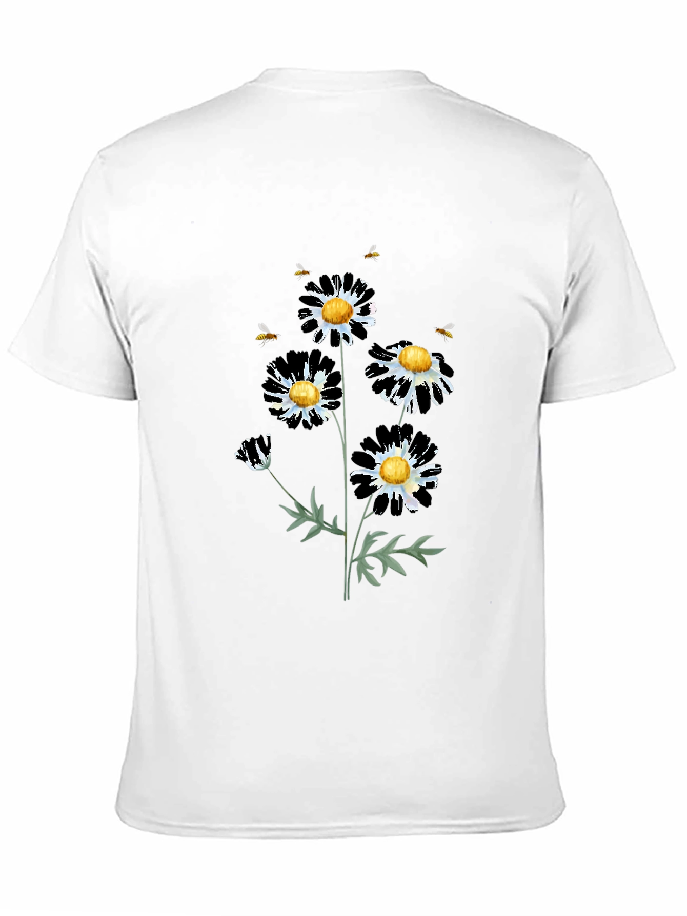 Floral Graphic Tee - Daisy & Bees T-Shirt