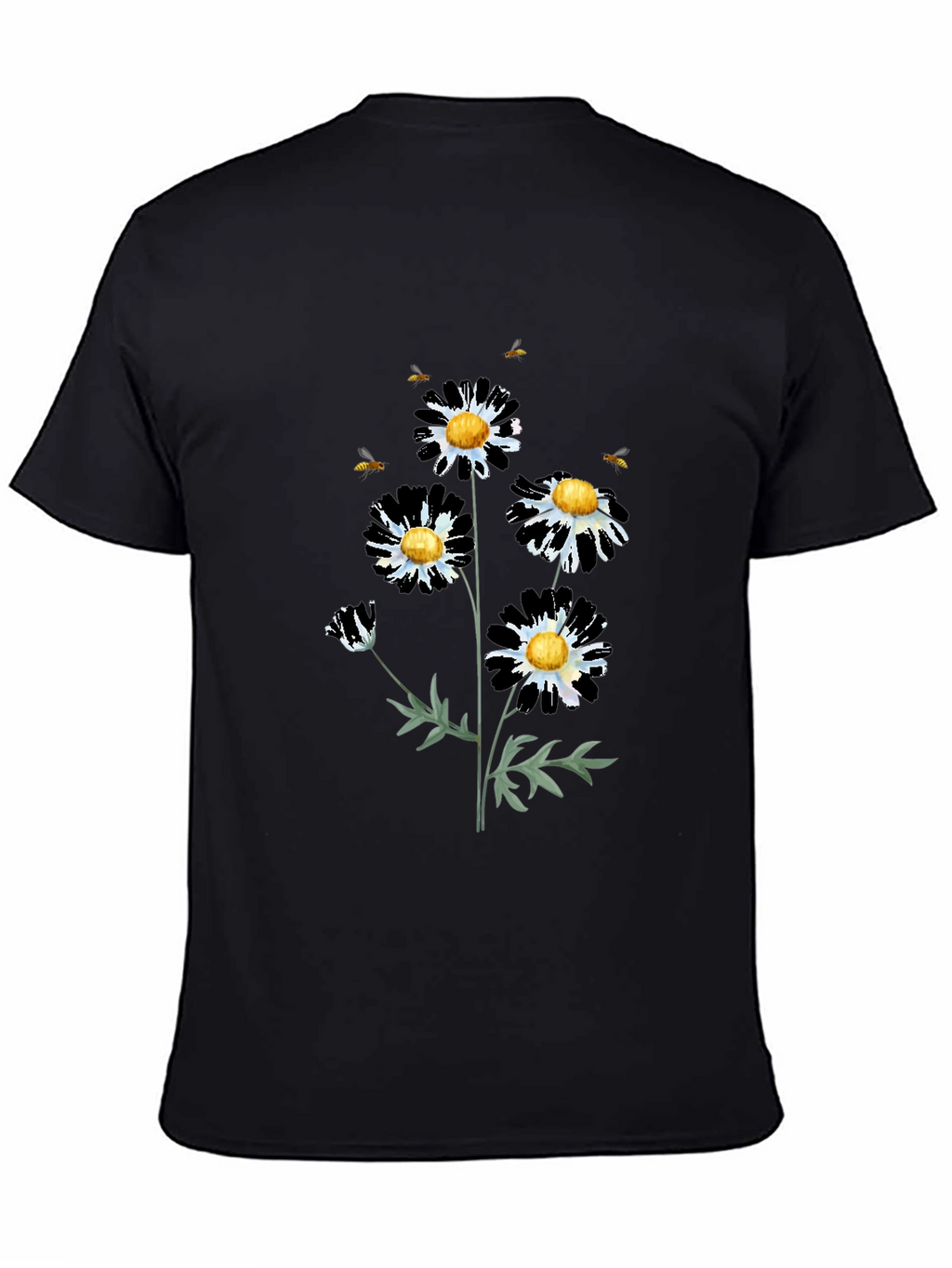Floral Graphic Tee - Daisy & Bees T-Shirt