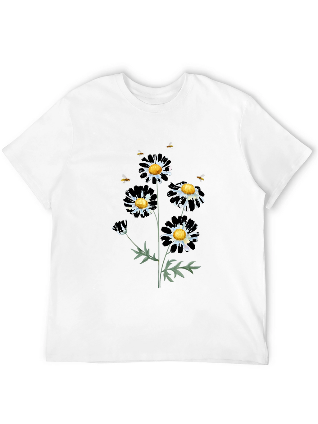 Floral Graphic Tee - Daisy & Bees T-Shirt