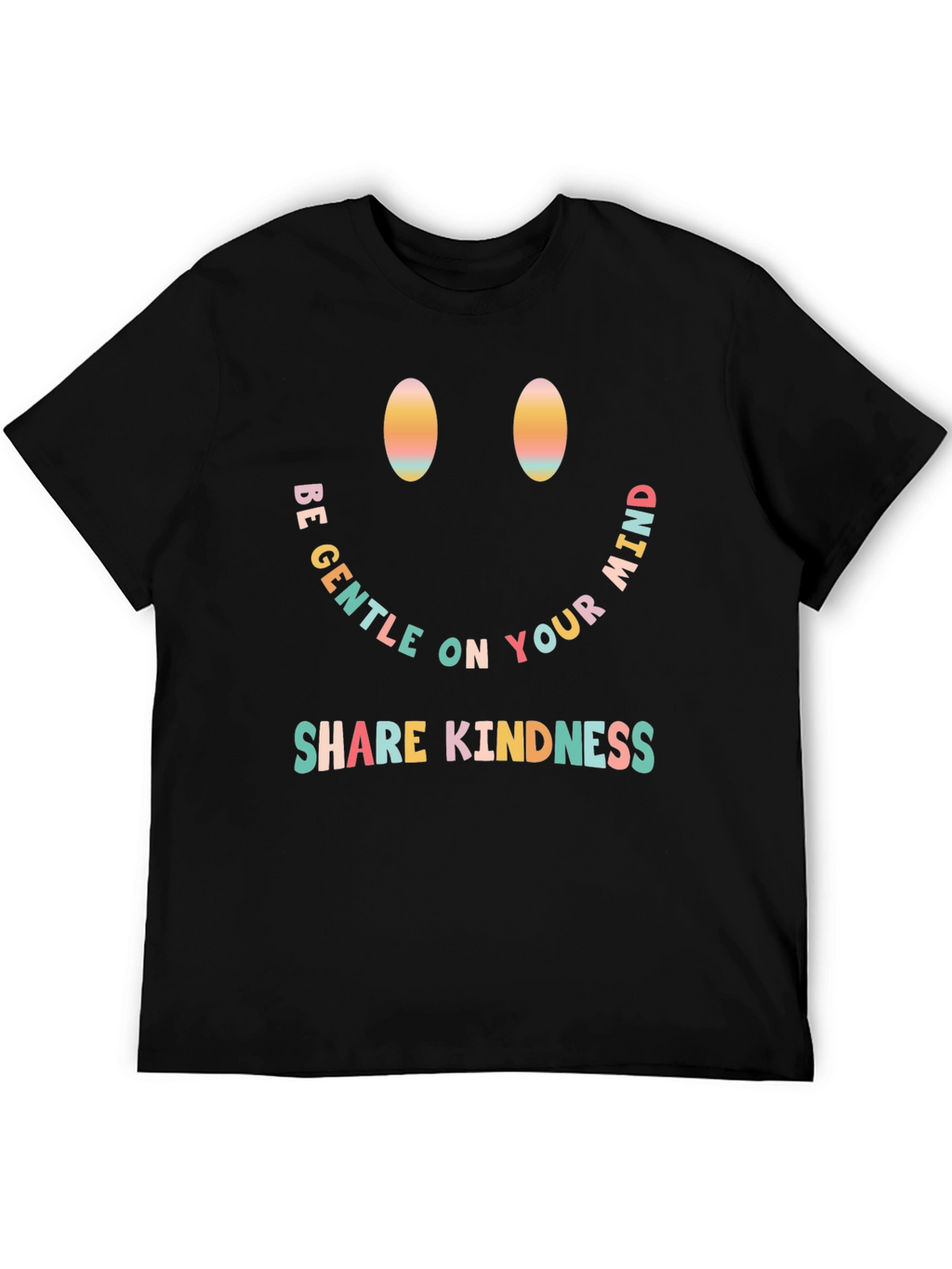 Be Gentle Smiley Face Graphic Tee