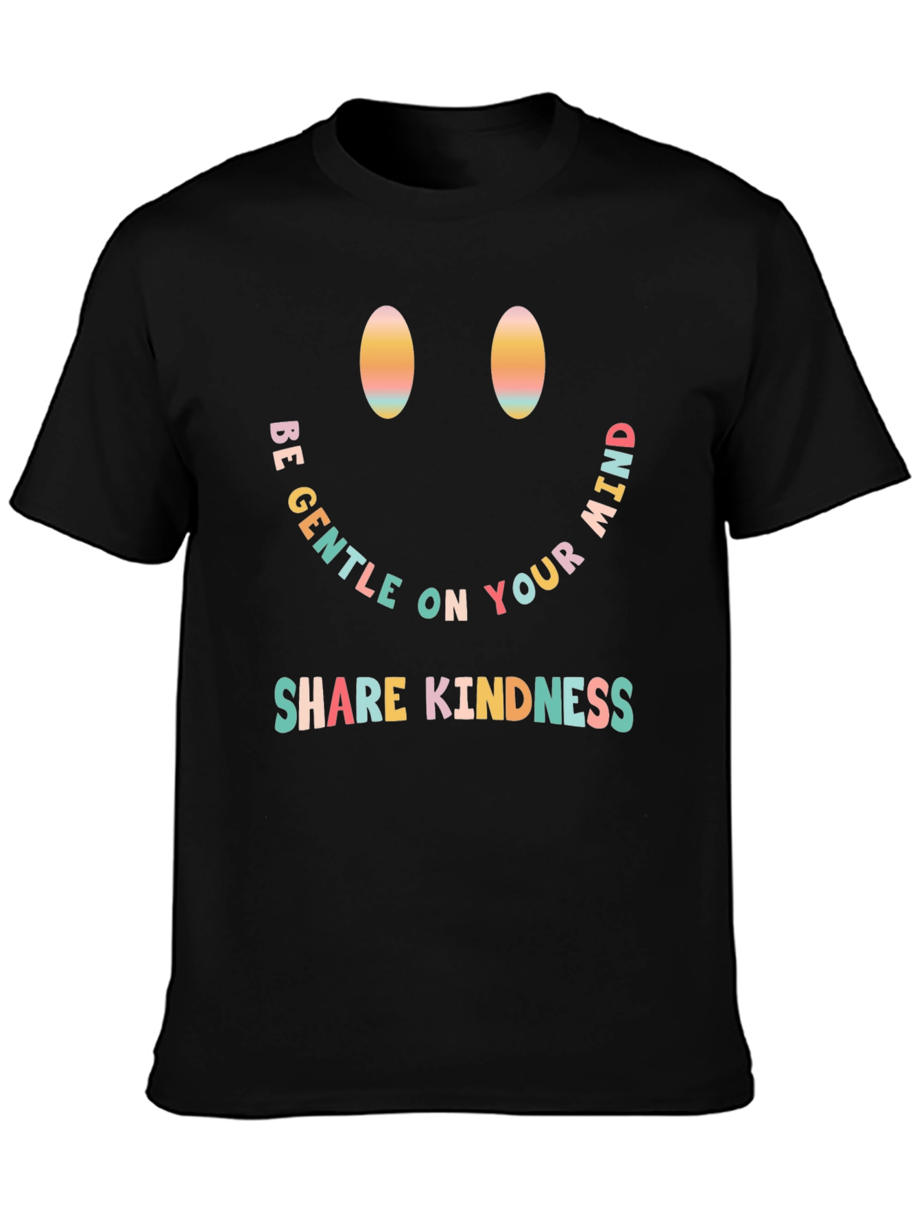 Be Gentle Smiley Face Graphic Tee
