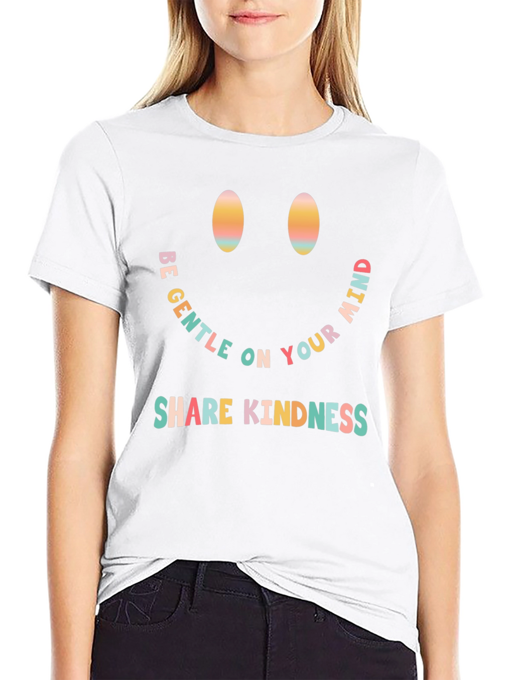 Be Gentle Smiley Face Graphic Tee