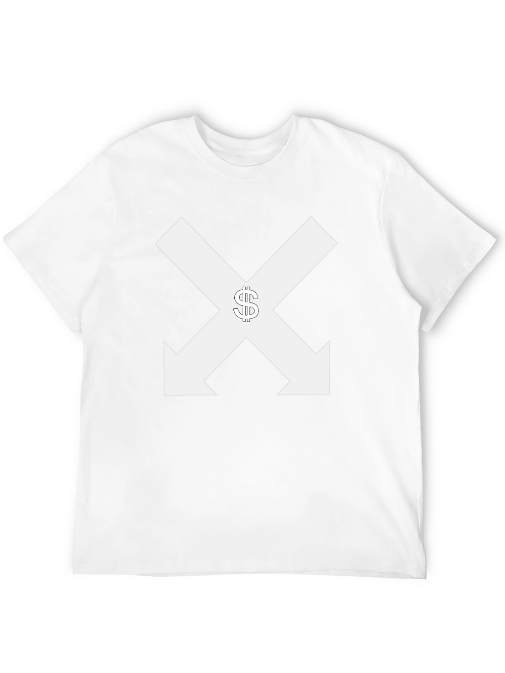 Black Tee with Arrows & Dollar Sign