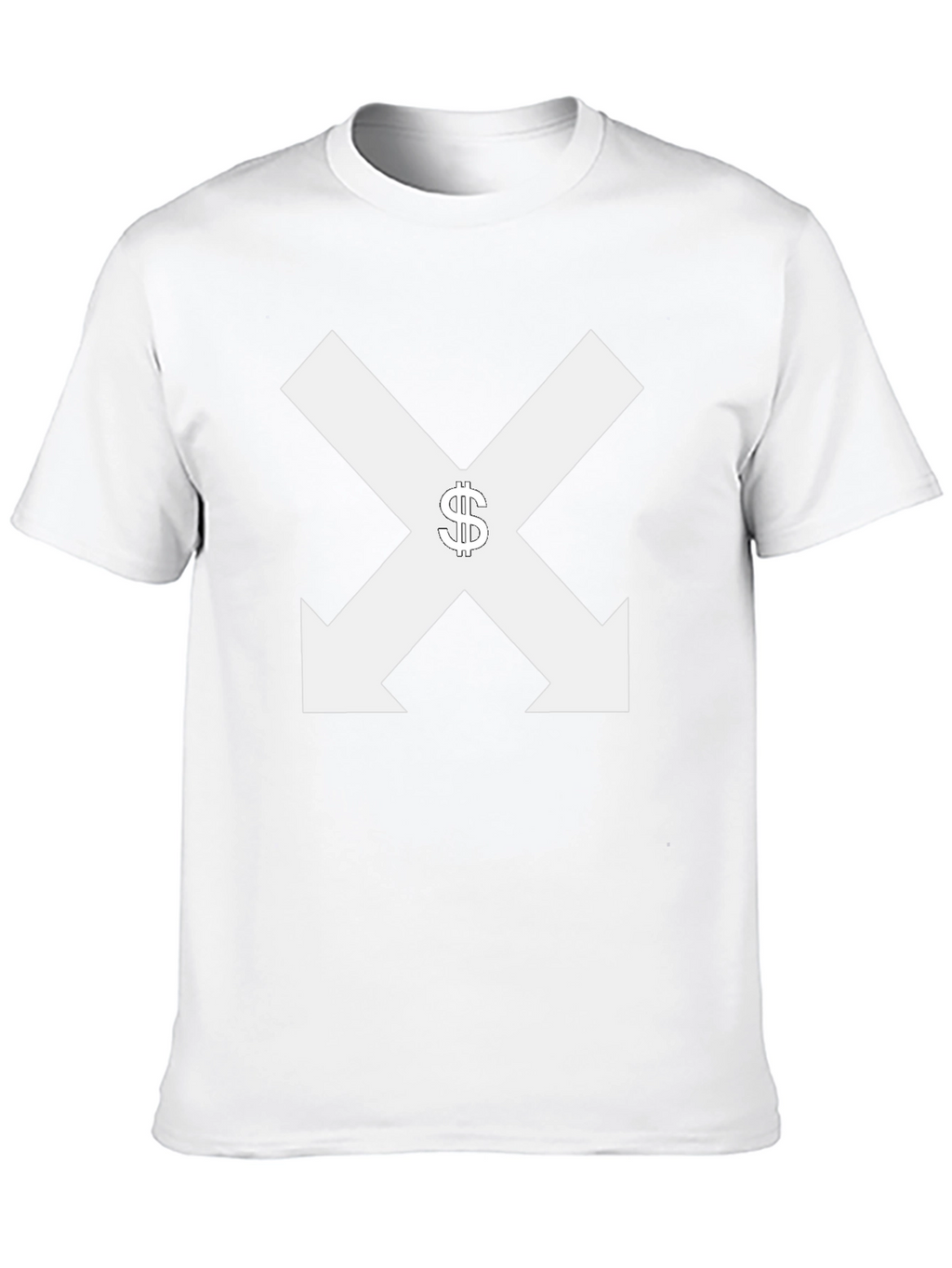 Black Tee with Arrows & Dollar Sign