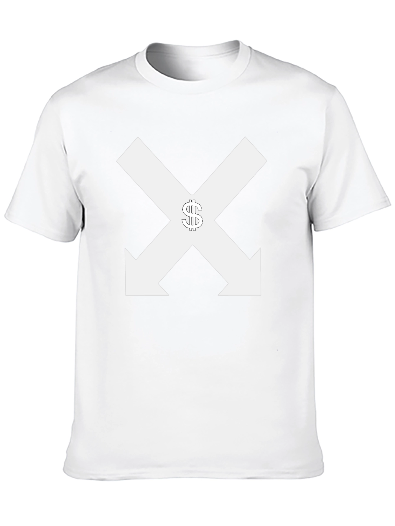 Black Tee with Arrows & Dollar Sign