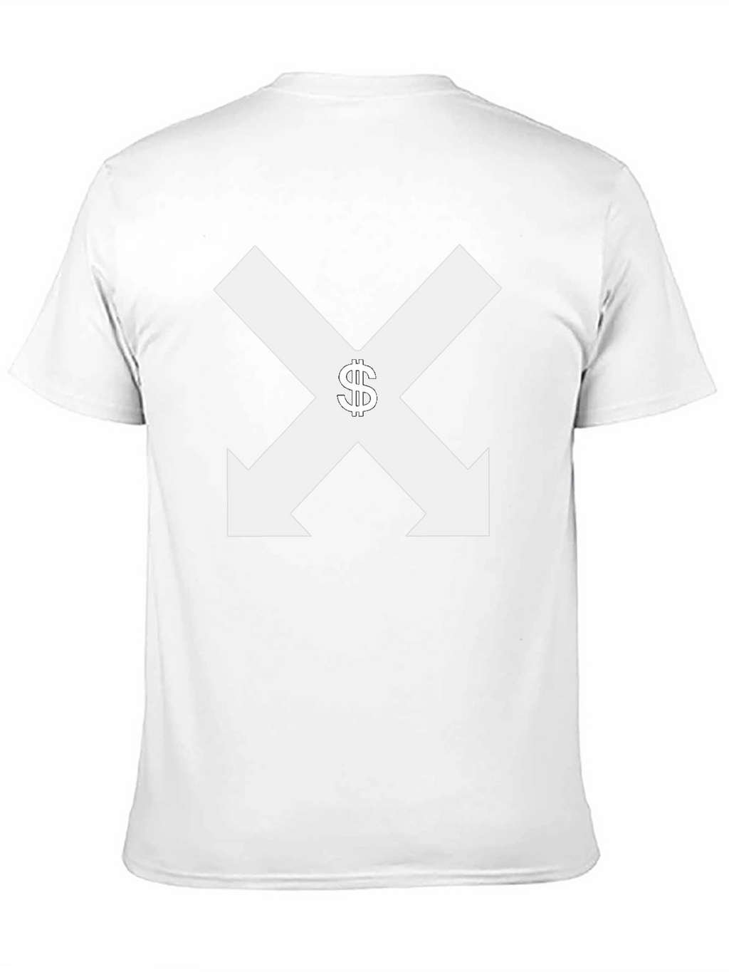 Black Tee with Arrows & Dollar Sign