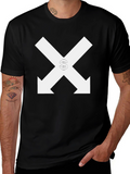 Black Tee with Arrows & Dollar Sign
