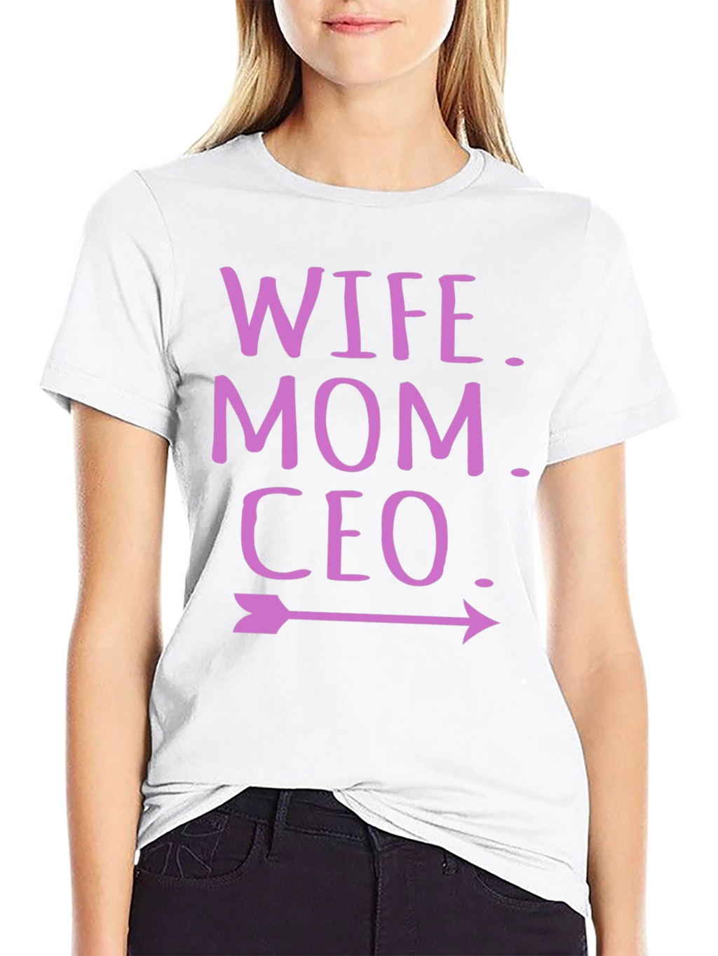 Wife Mom CEO T-Shirt - Empowered Womens Tee