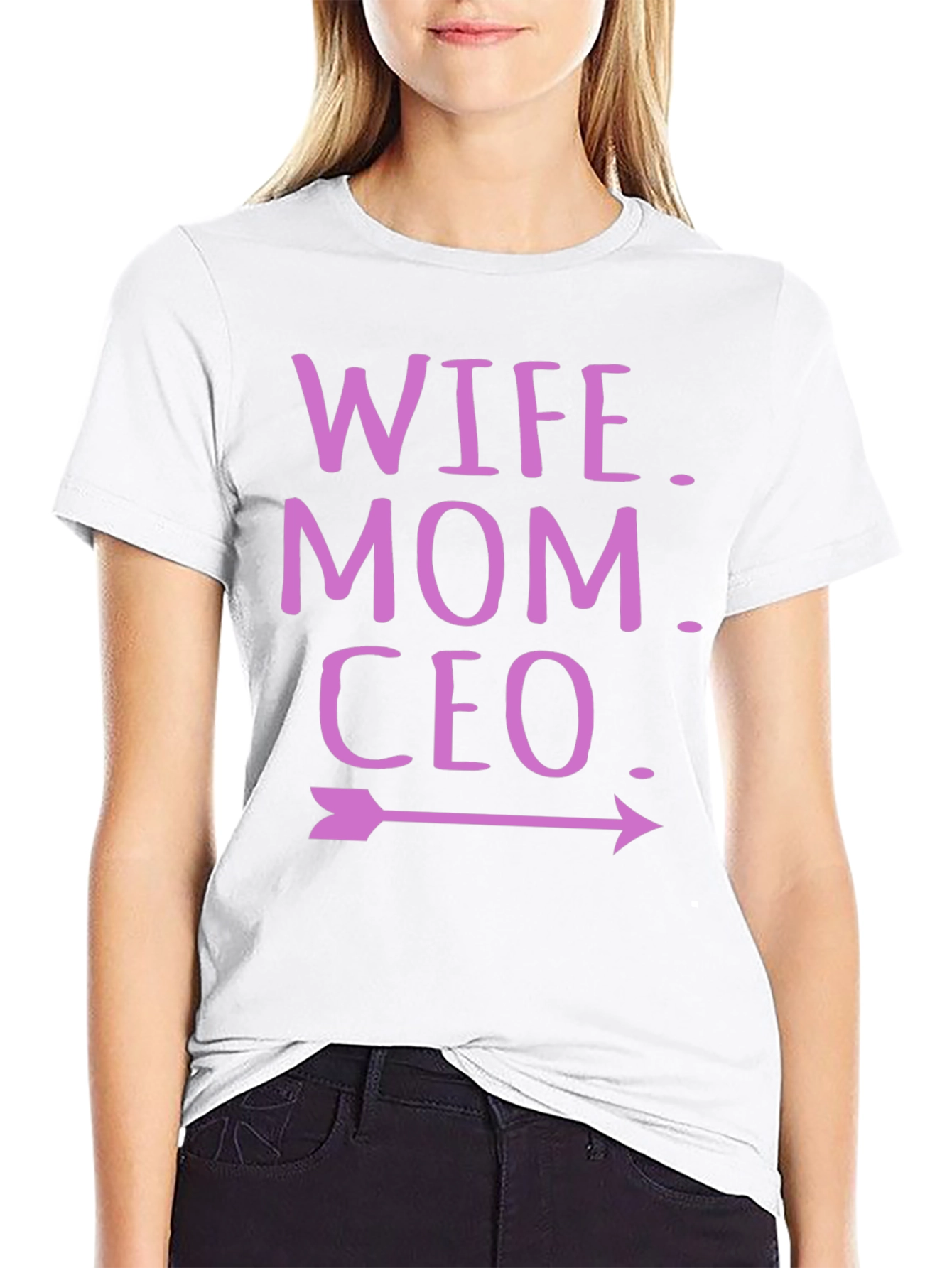 Wife Mom CEO T-Shirt - Empowered Womens Tee
