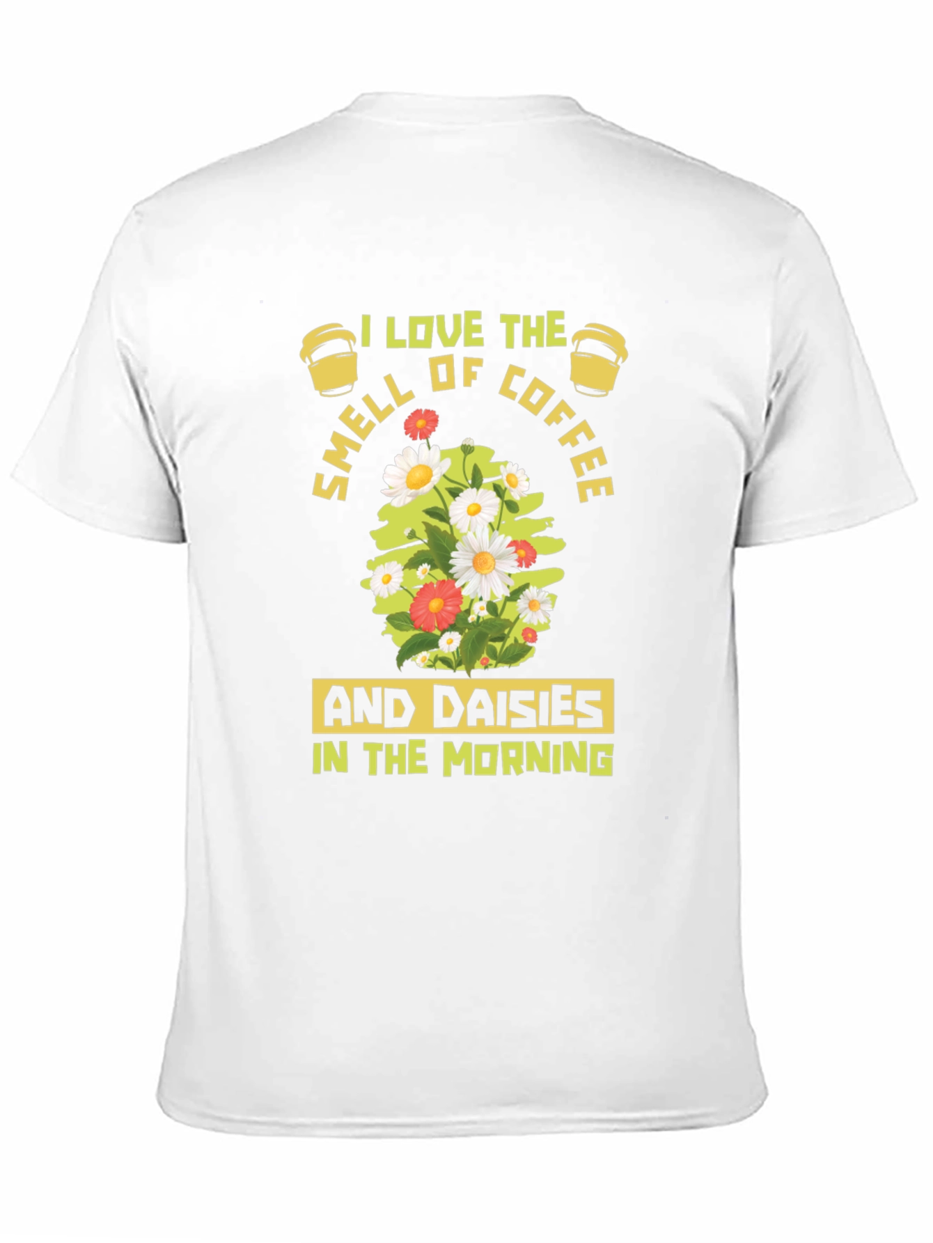 Coffee & Daisies T-Shirt - Morning Bliss