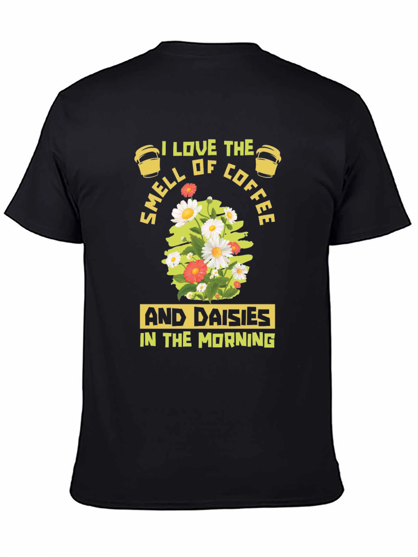 Coffee & Daisies T-Shirt - Morning Bliss