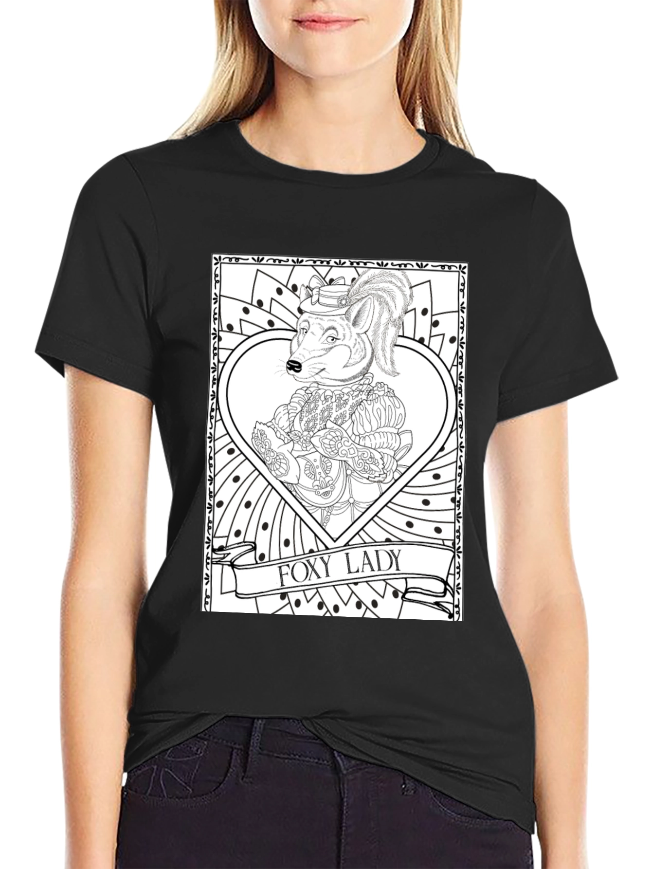 Foxy Lady Black Graphic Tee