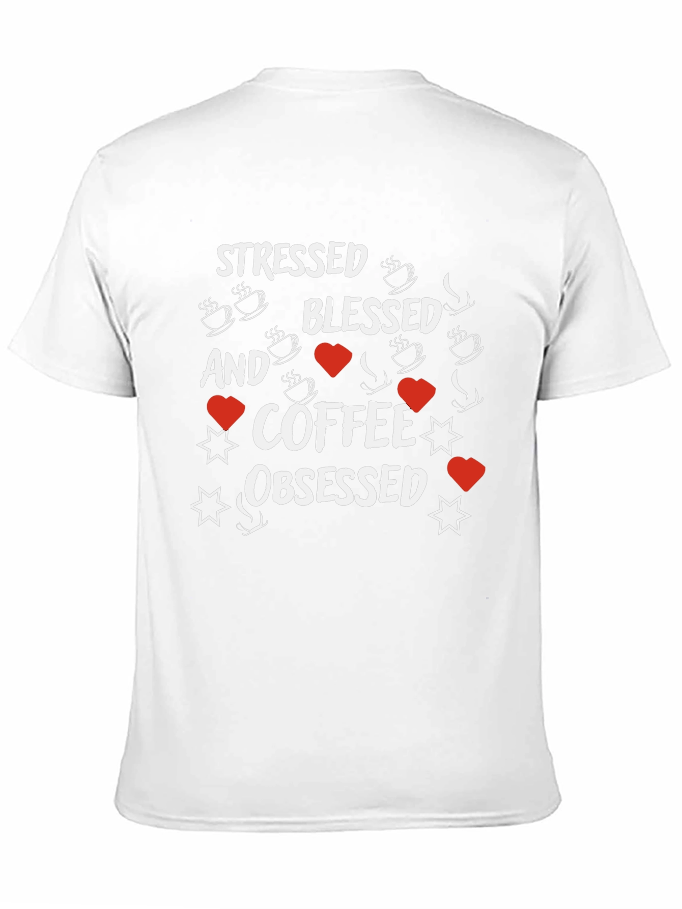 Stressed Blessed Coffee Obsessed Graphic Tee