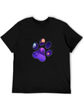 Cosmic Paw Print Graphic Tee