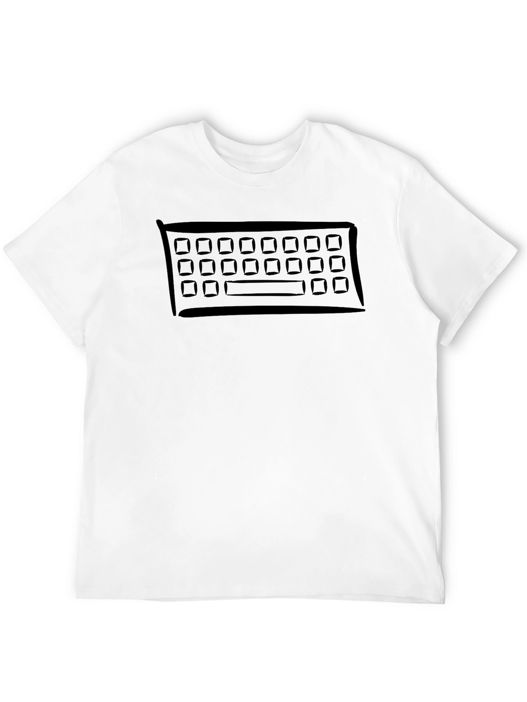 Keyboard T-Shirt - Retro Tech Design
