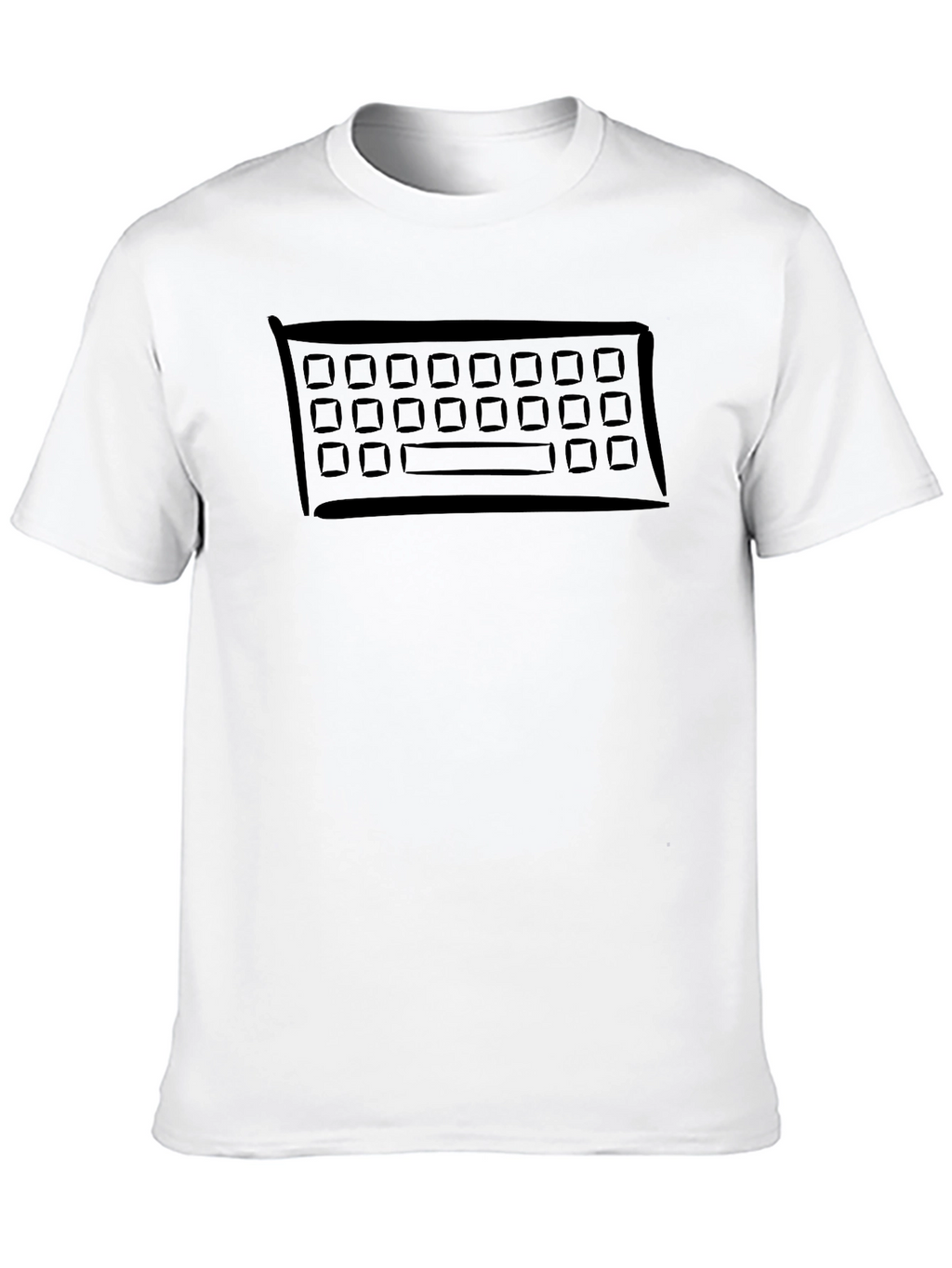 Keyboard T-Shirt - Retro Tech Design