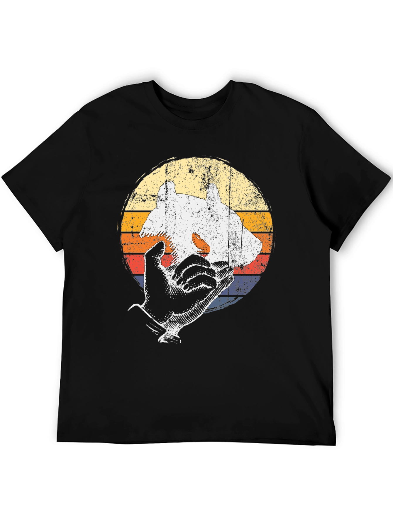 Retro Animal Hand Shadow T-Shirt