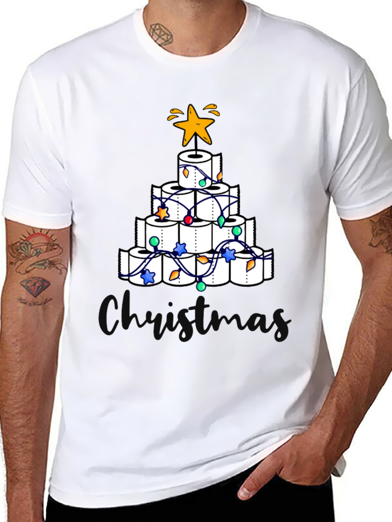 Toilet Paper Christmas Tree T-Shirt