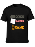 Rock Paper Rank Funny T-Shirt