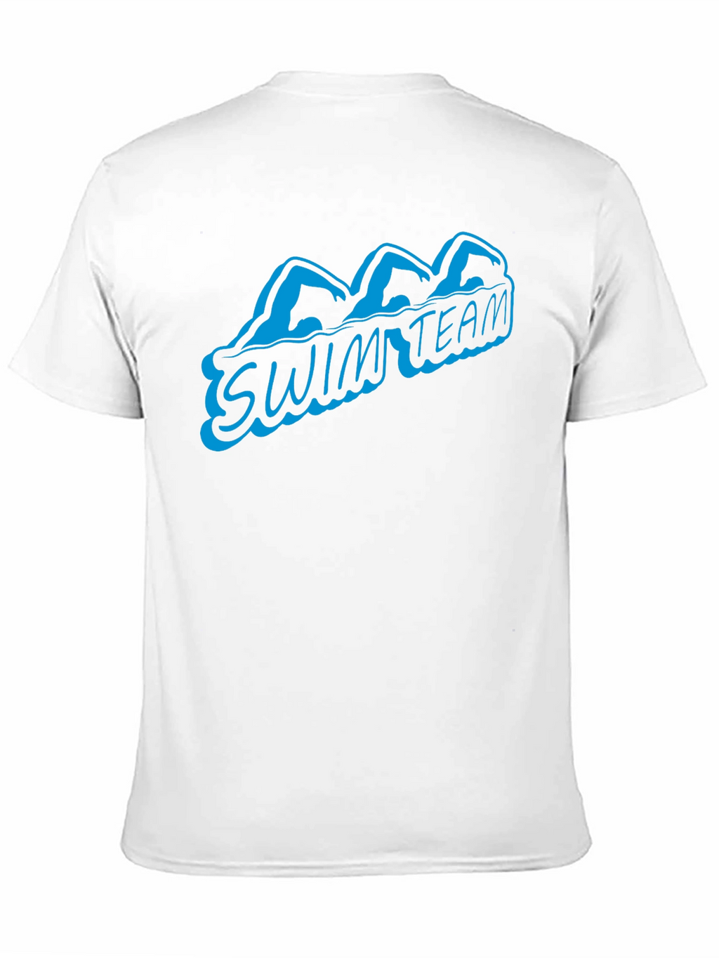 Swim Team Graphic T-Shirt - Black Cotton Tee