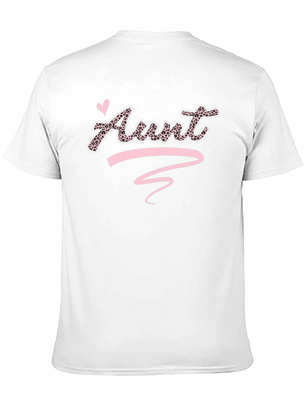 Leopard Print Aunt T-Shirt - Black