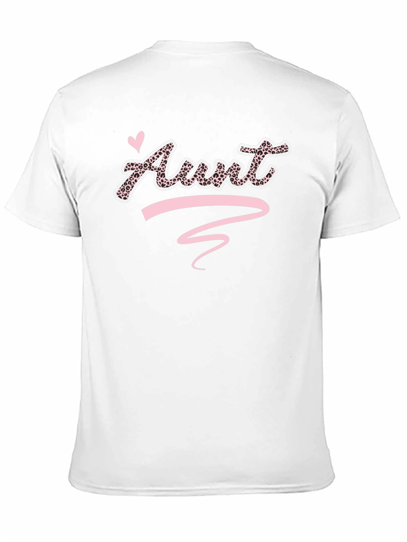 Leopard Print Aunt T-Shirt - Black