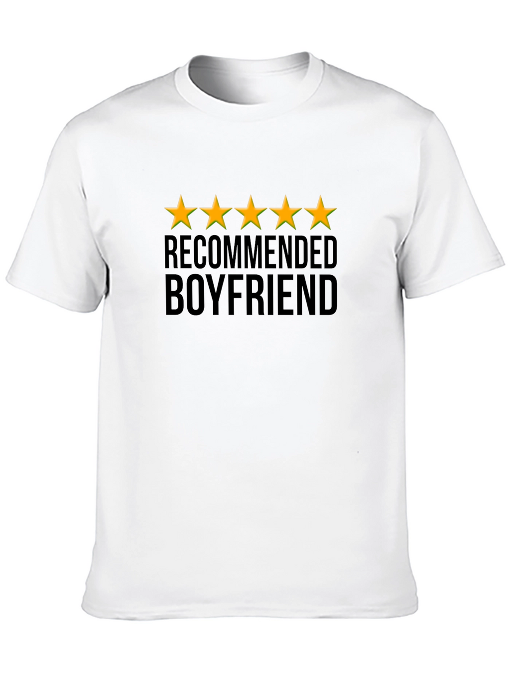 5-Star Recommended Boyfriend Black T-Shirt