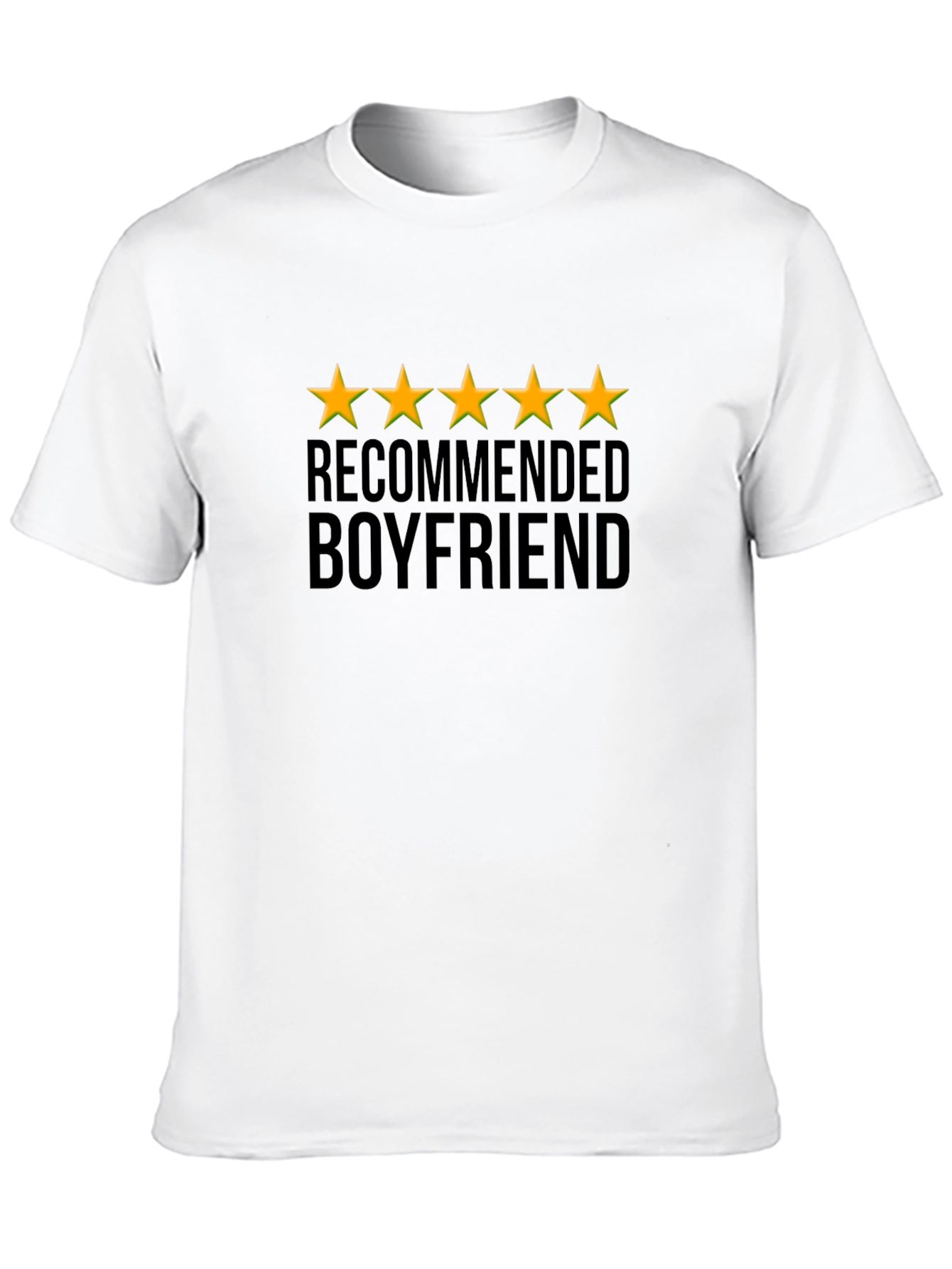 5-Star Recommended Boyfriend Black T-Shirt