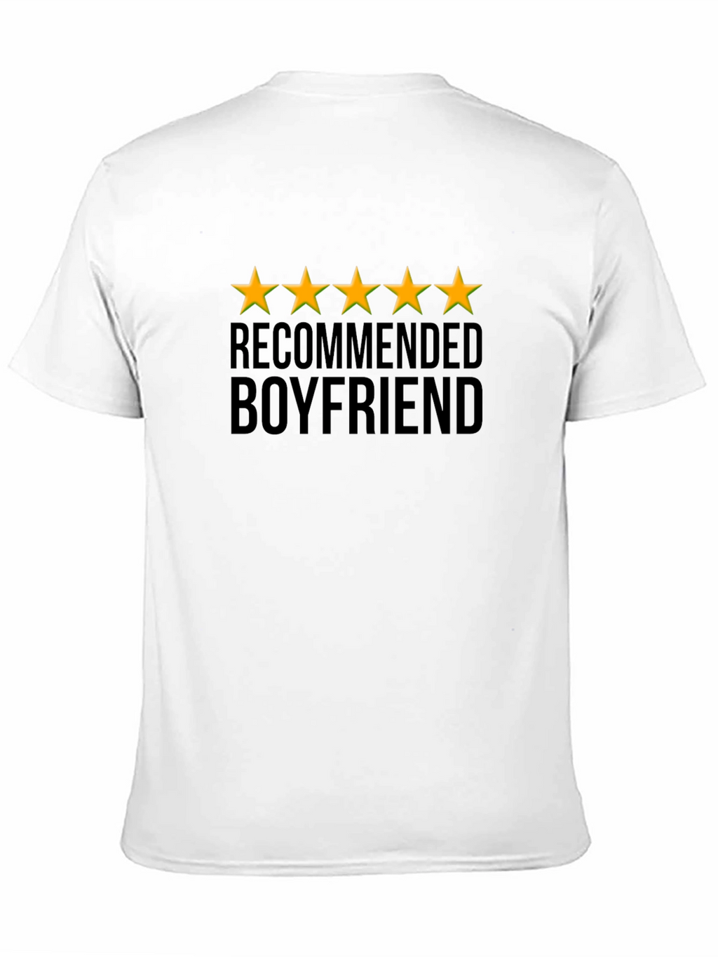 5-Star Recommended Boyfriend Black T-Shirt
