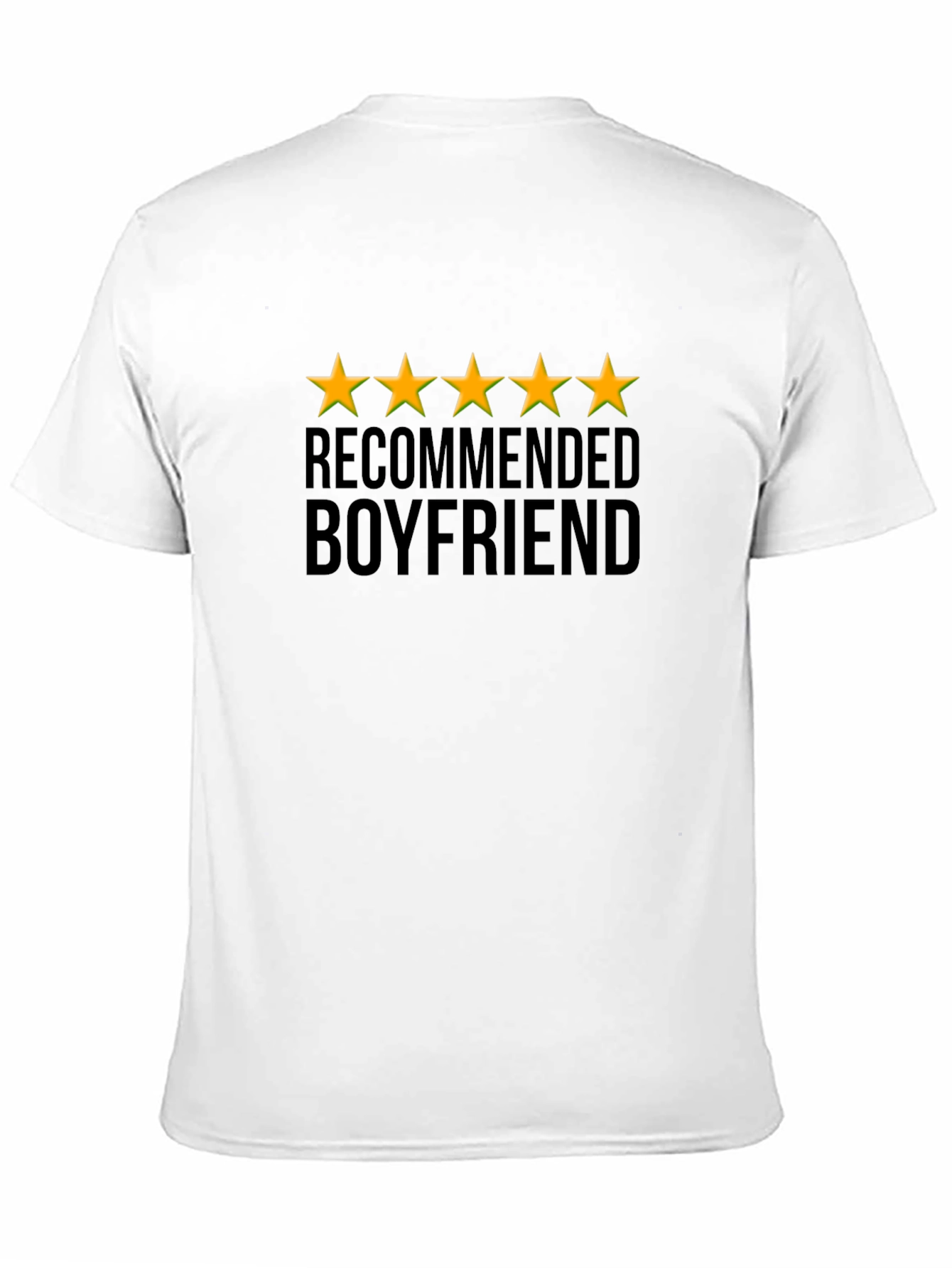 5-Star Recommended Boyfriend Black T-Shirt