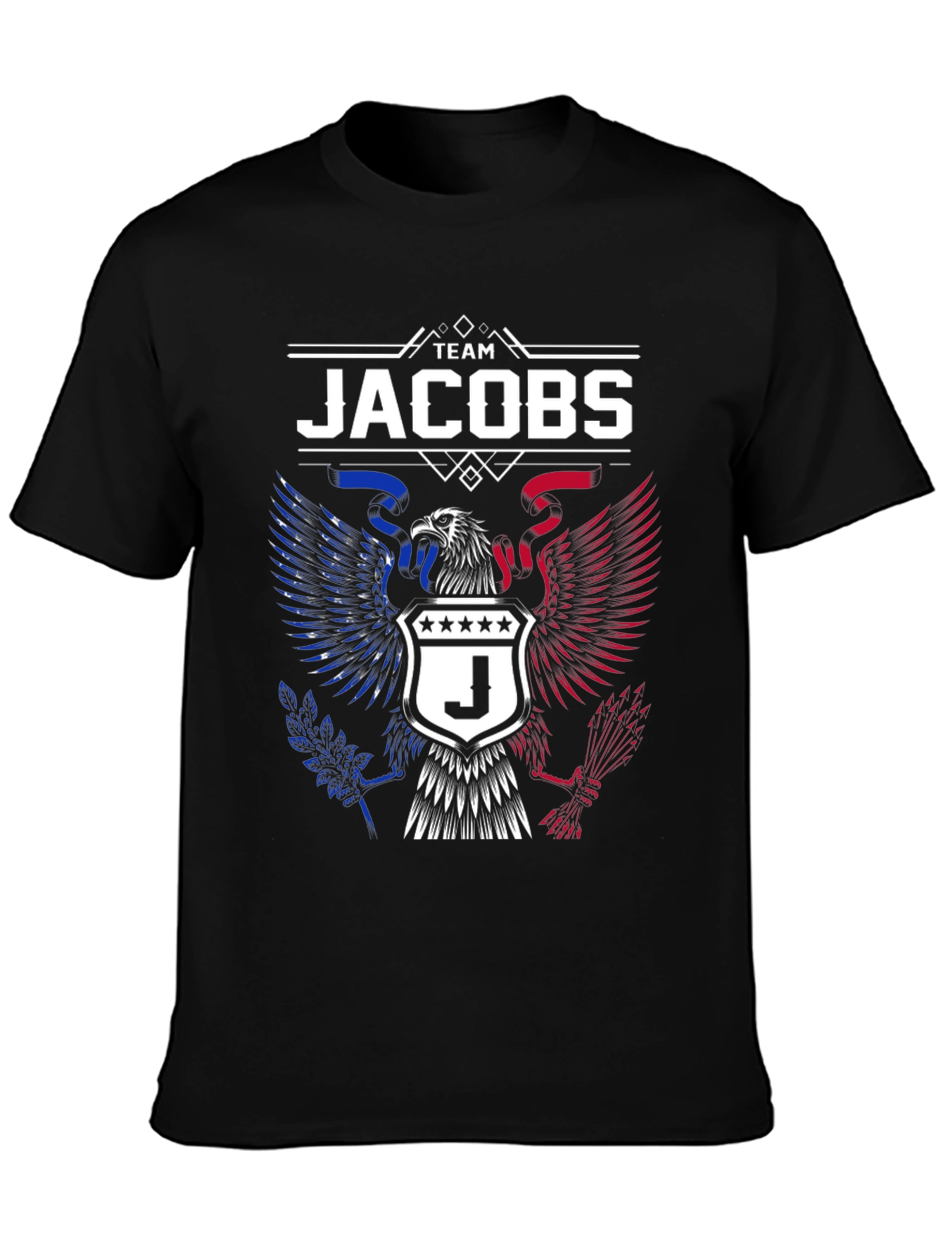 Team Jacobs T-Shirt | Patriotic Eagle Design