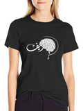 Brain Teaser Graphic Tee - Black Cotton T-Shirt