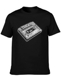 Retro Cassette Graphic Tee - Black Unisex T-Shirt