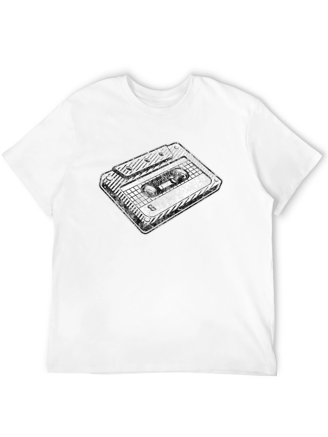 Retro Cassette Graphic Tee - Black Unisex T-Shirt