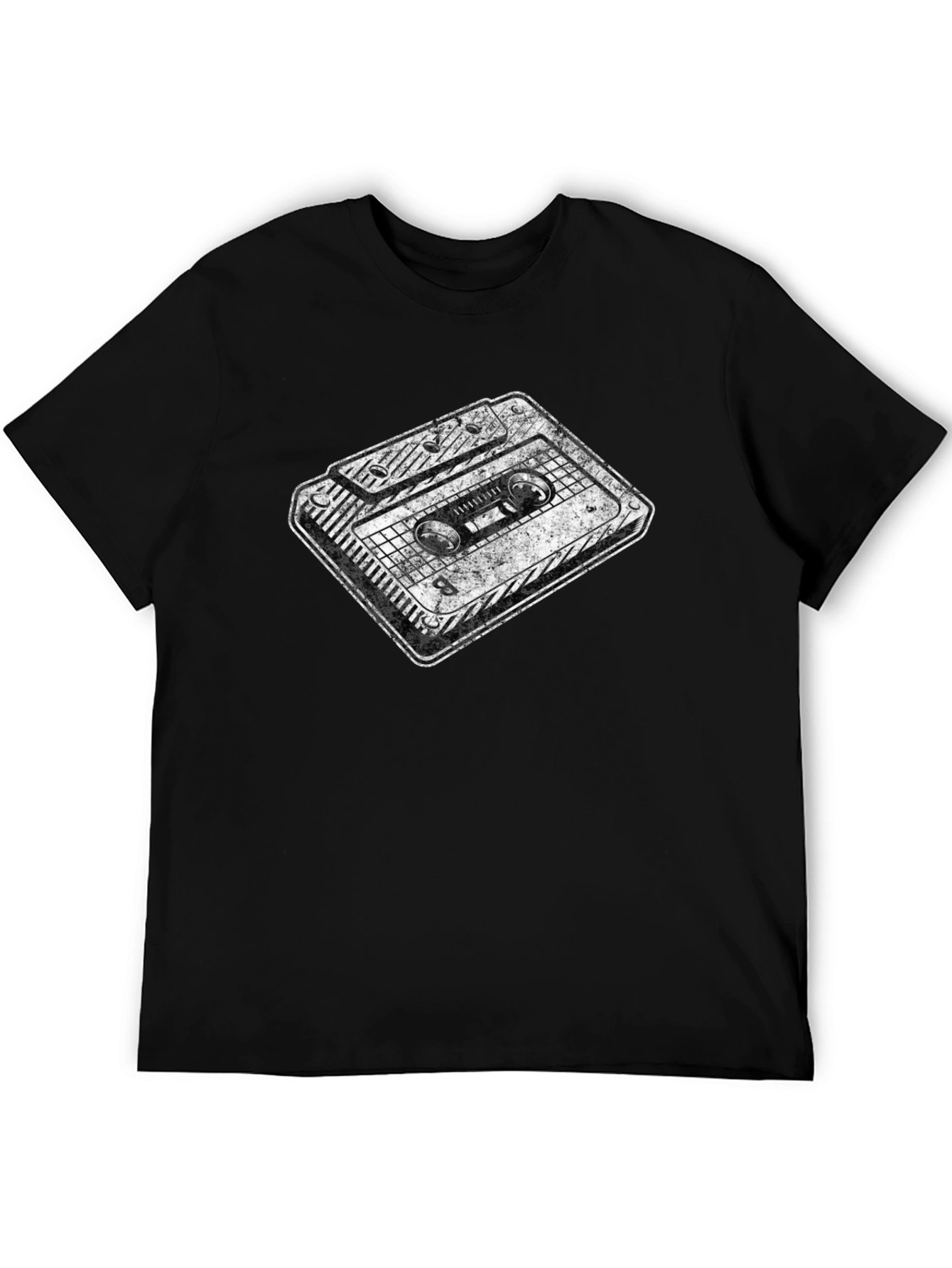 Retro Cassette Graphic Tee - Black Unisex T-Shirt