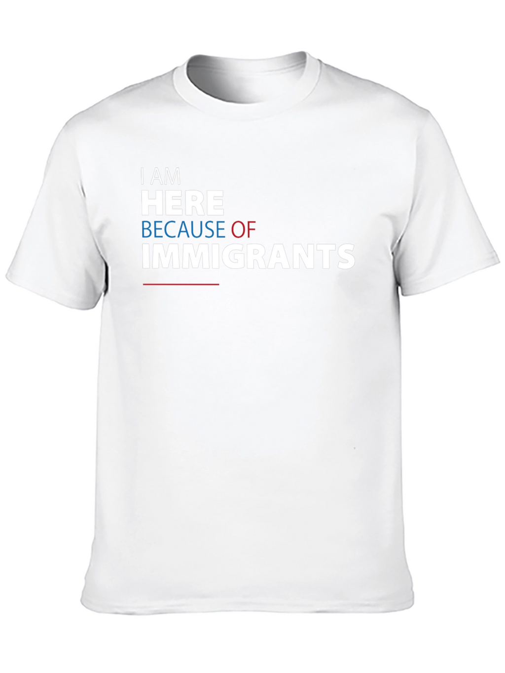 I Am Here Because of Immigrants Graphic Tee