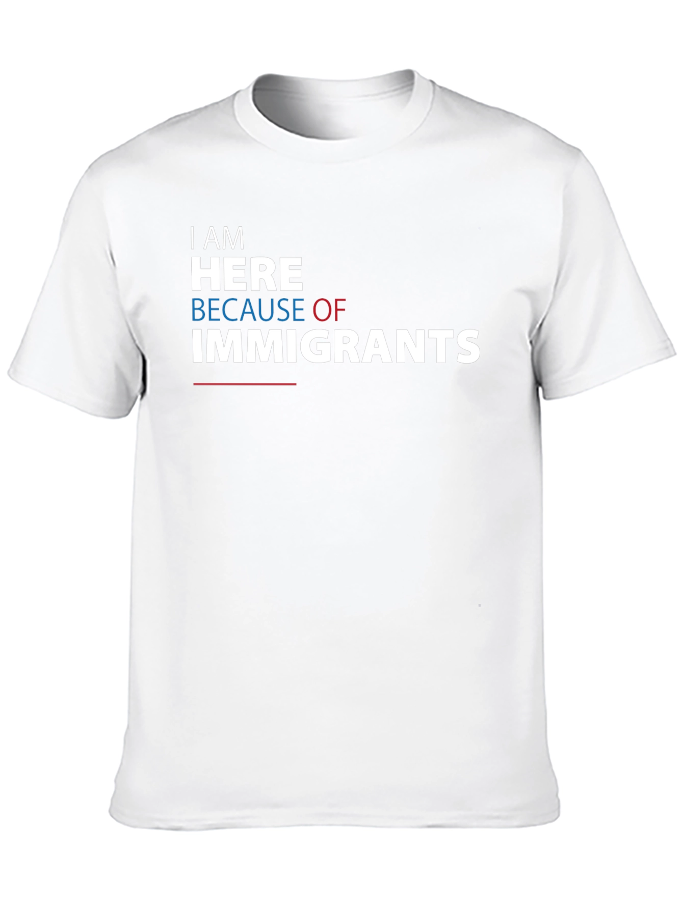 I Am Here Because of Immigrants Graphic Tee