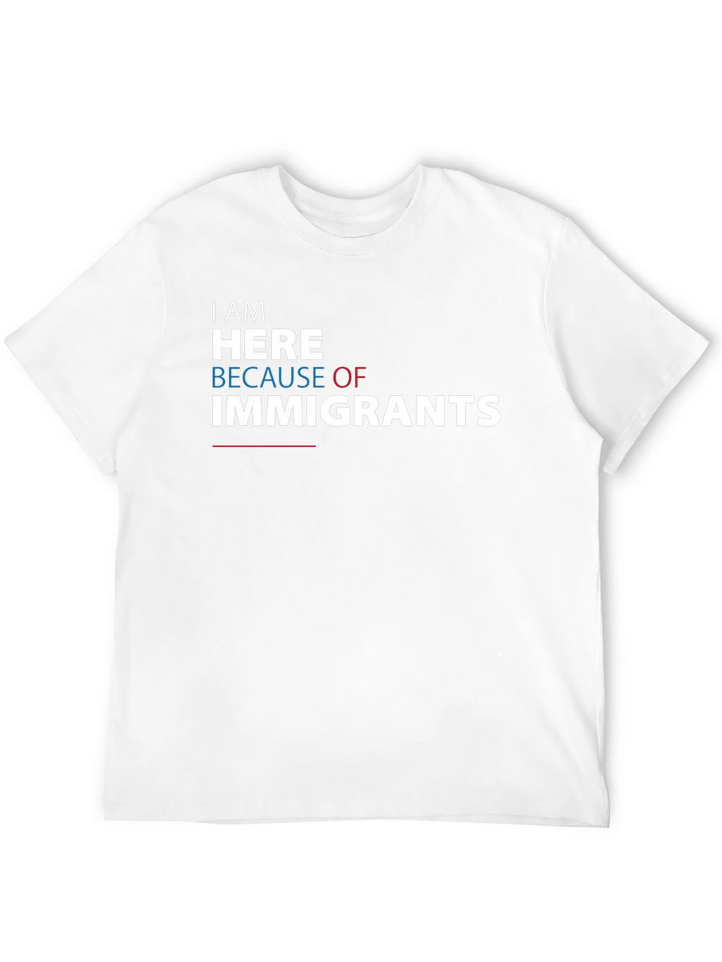 I Am Here Because of Immigrants Graphic Tee